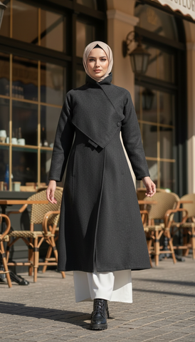 Multi-Style Wool Coat for Every Look