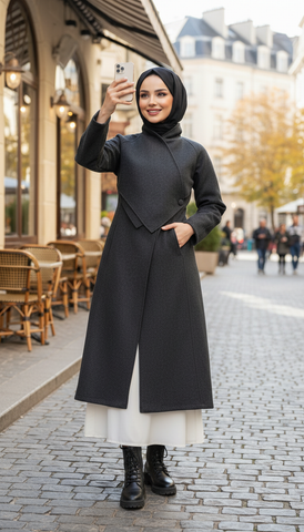 Multi-Style Wool Coat for Every Look