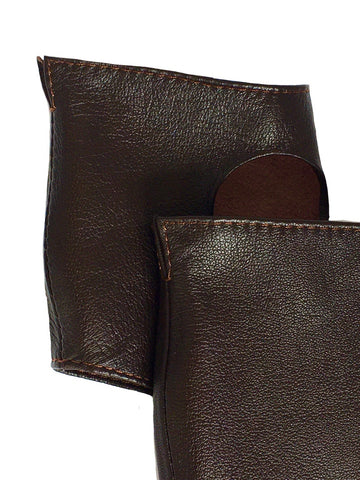 Mini Fingerless Leather Gloves with Soft Velvet Lining