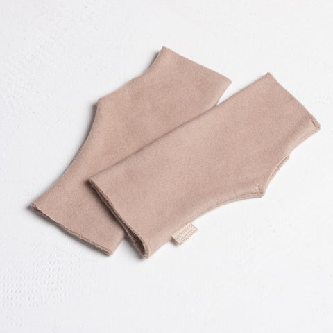 Cotton Fingerless Gloves, Hand Warmers Arms texting glows, Herringbone, Wrist Warmers, Beige Gloves, Rustic, Steampunk, Celtic, Folk Style