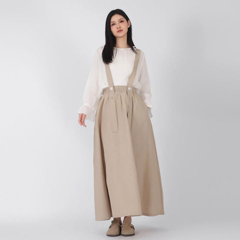 Elegant Cloche Skirt with Removable Straps & Side Pockets – 3 Sizes Available